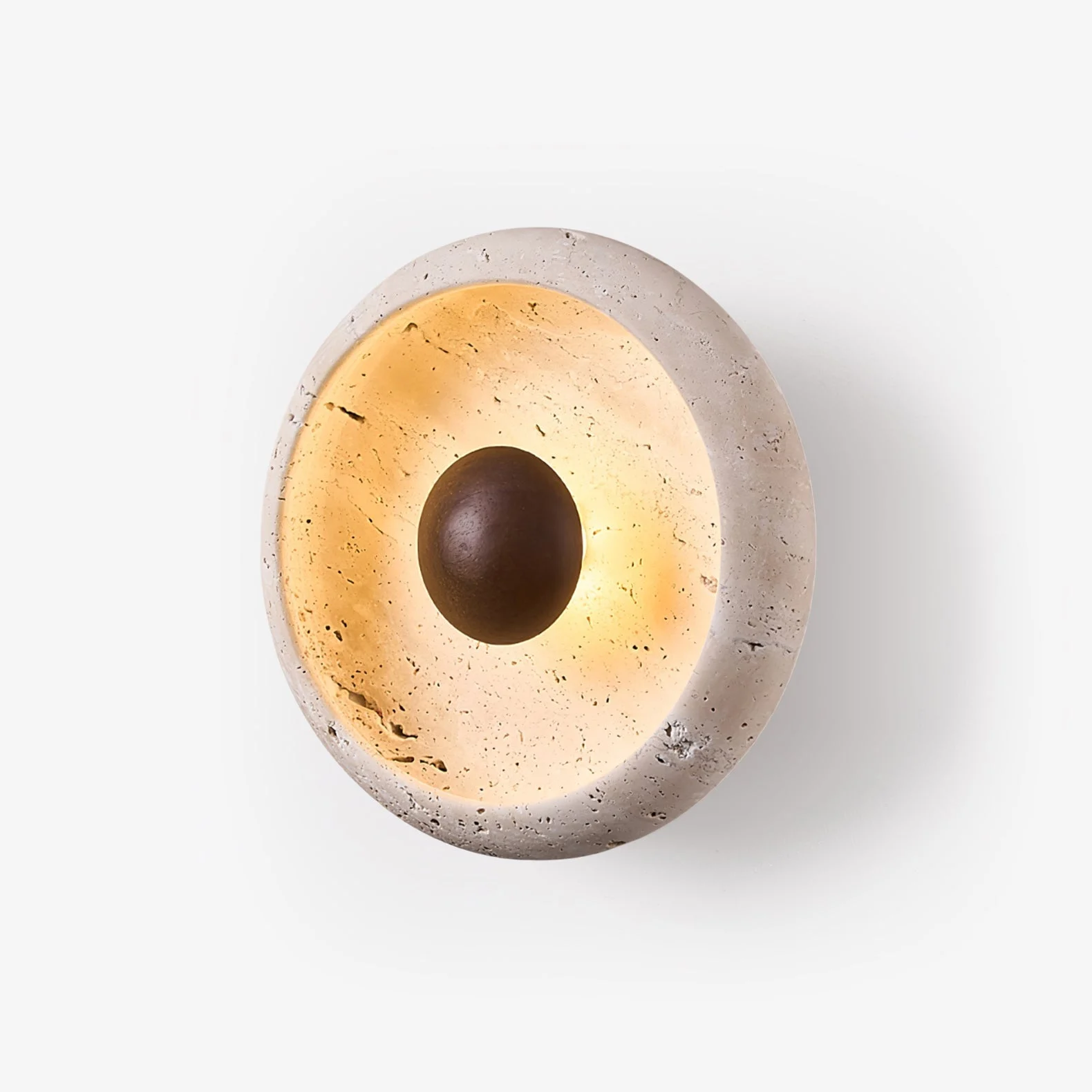 Covynila Aplique de pared Forma Orbe Travertino Moderno