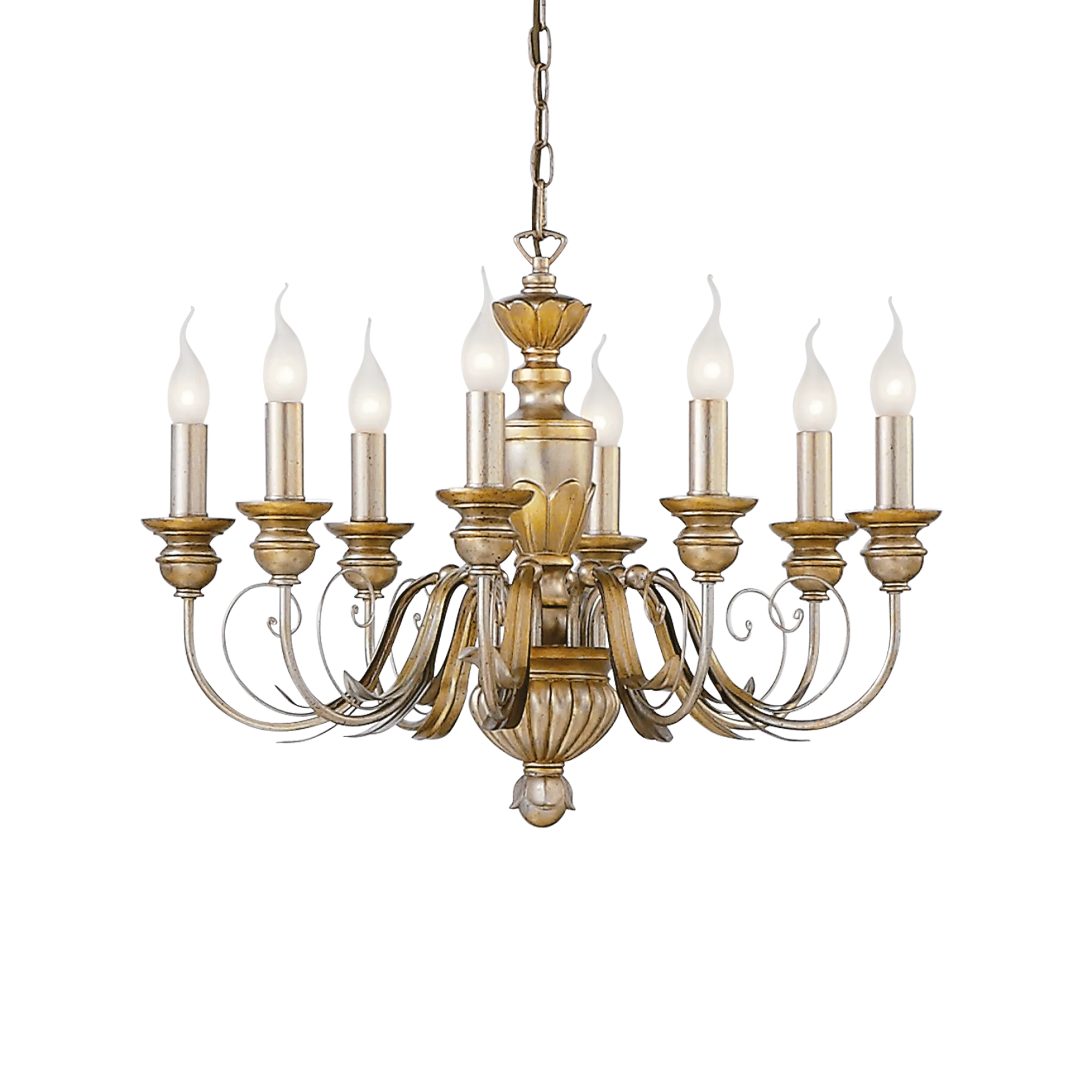 Lámpara colgante FIRENZE SP8 - Ideal Lux - Oro