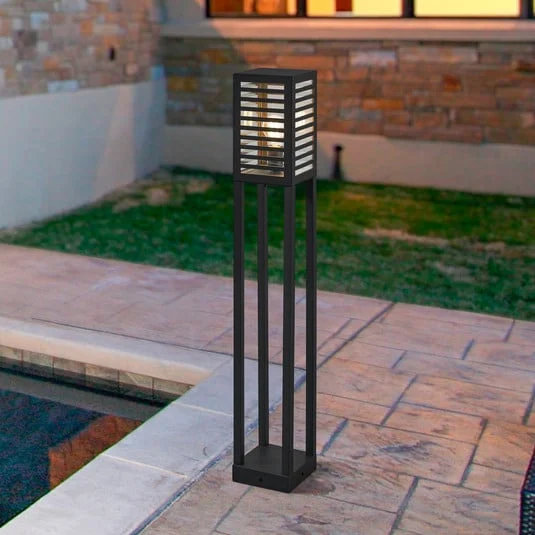 Bolardo luminoso Alamonte 3, negro