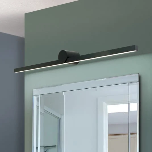 Beauty lámpara de espejo LED, anchura 101cm, negro