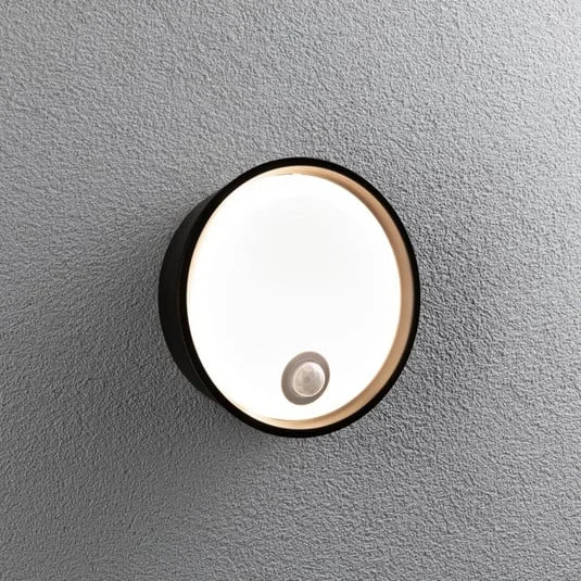 Paulmann Platomo aplique LED para exterior sensor negro