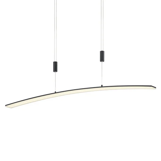 Lámpara colgante LED Dual con control remoto CCT negro