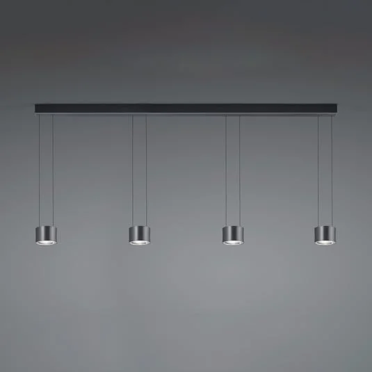 BANKAMP Impulse Flex colgante LED 4 luces negro
