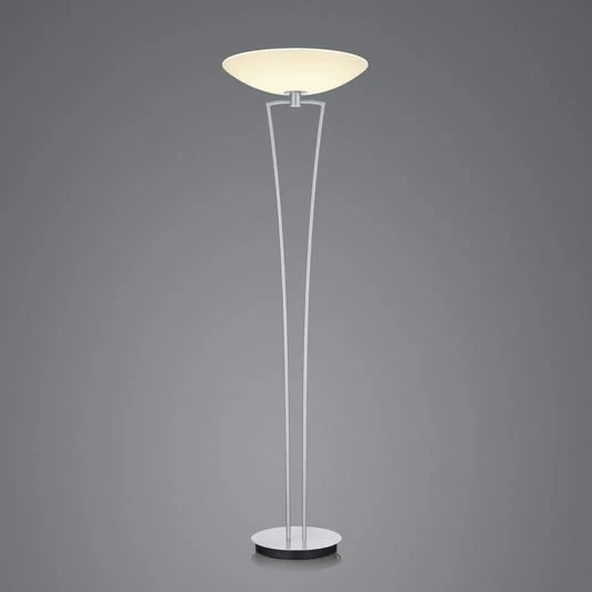 BANKAMP Lady lámpara LED de pie, ZigBee, níquel