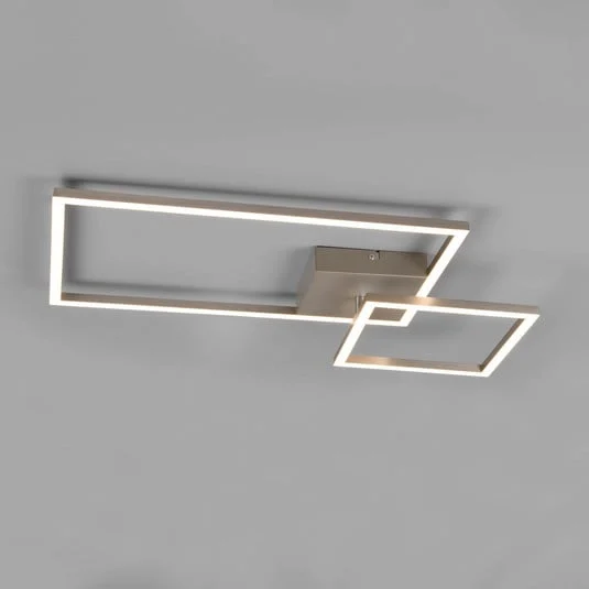 Plafón LED Padella giratorio 4.000K níquel