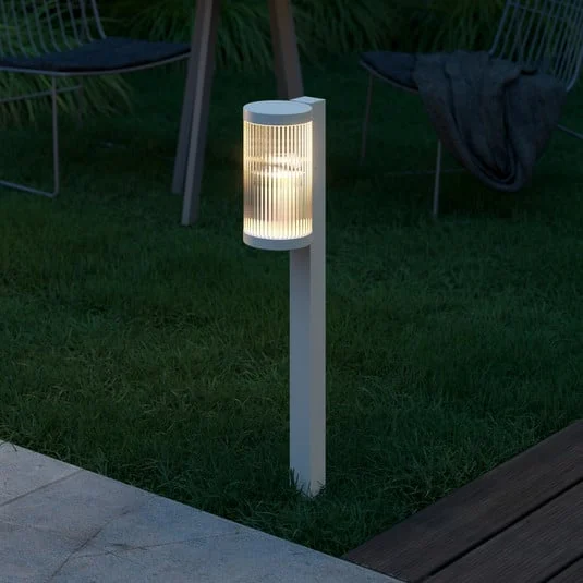 Bolardo luminoso Coupar Garden de aluminio, arena
