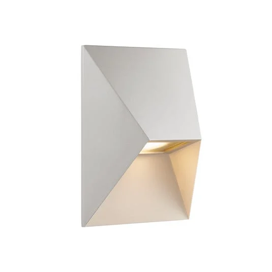 Pontio 15 aplique de exterior, ancho 15 cm, blanco