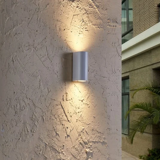 Prios aplique de exterior Tetje, blanco, redondo, 16 cm