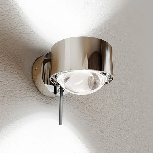 Puk! 80 Wall foco LED lentes claras cromo