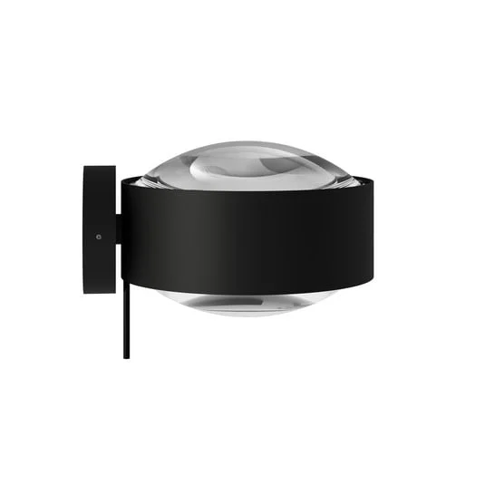 Puk! 120 Wall foco LED lentes claras negro mate
