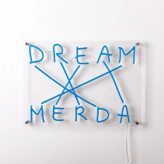 Aplique decorativo LED Dream-Merda, azul