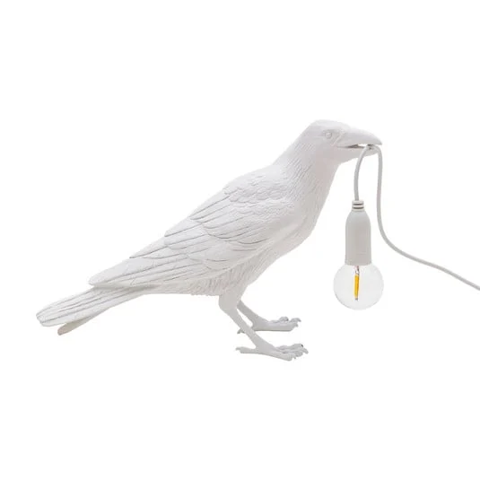 SELETTI Bird Lamp Lámpara decorativa LED, espera, blanco