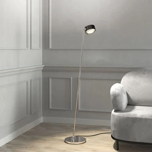 Puk! 120 Floor LED claras/mate, marrón/cromo