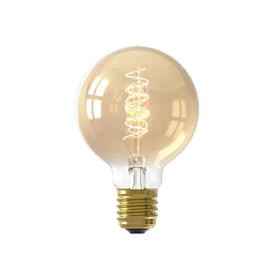 Calex E27 G80 3,8W filamento LED Flex 821 oro dim