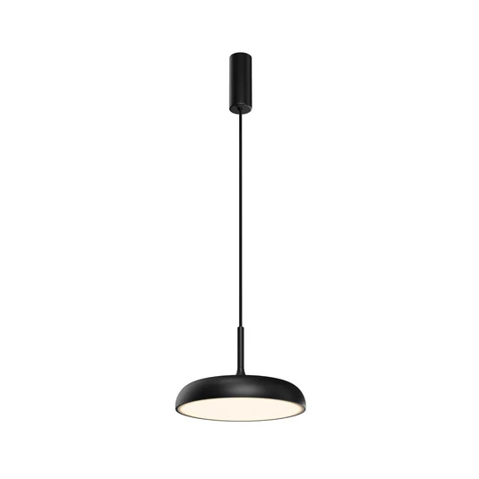 Maytoni lámpara colgante LED Gerhard, negra, Ø 30 cm, metal