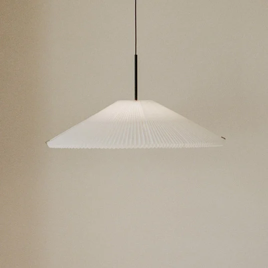 New Works Lámpara colgante LED Nebra, Ø 70 cm, blanca, personalizable