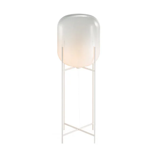 lámpara de pie pulpo Oda Big, luz de luna blanco/blanco, altura 140 cm