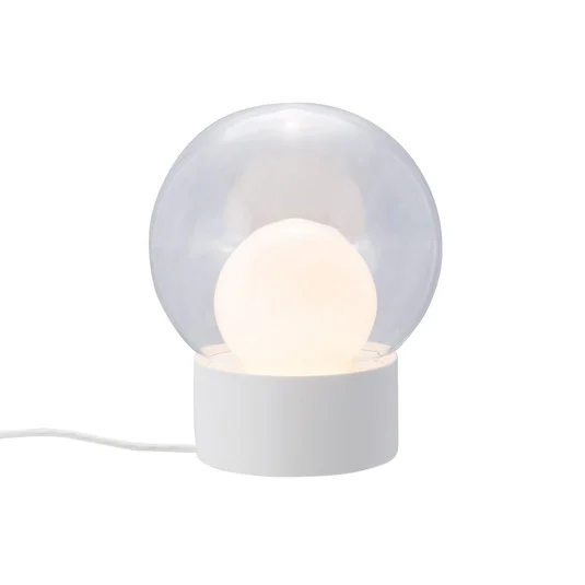 pulpo lámpara de mesa Boule Small, transparente/opal/blanco, vidrio