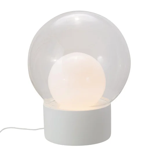pulpo lámpara de mesa Boule Medium, transparente/opal/blanco, vidrio