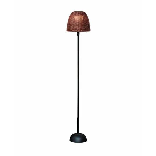 Bover lámpara de pie LED recargable Atticus 114, marrón grafito/marrón