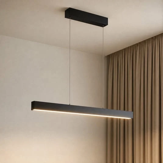 Lámpara colgante LED inteligente Lucande Mylosh, negra, CCT, Tuya