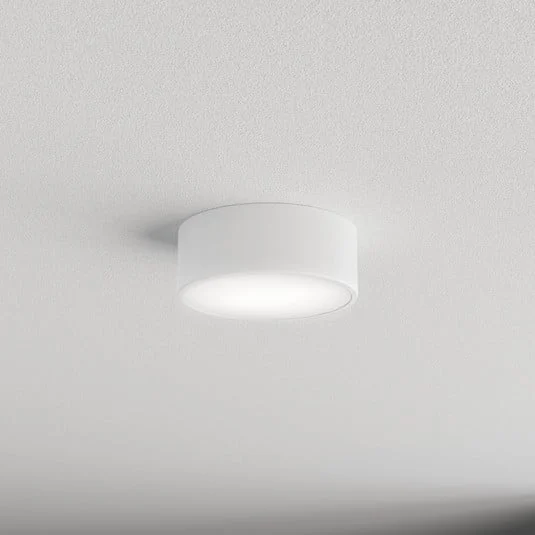 Lámpara de techo Cleo 200, blanca, sensor, IP20, Ø 20 cm, E27