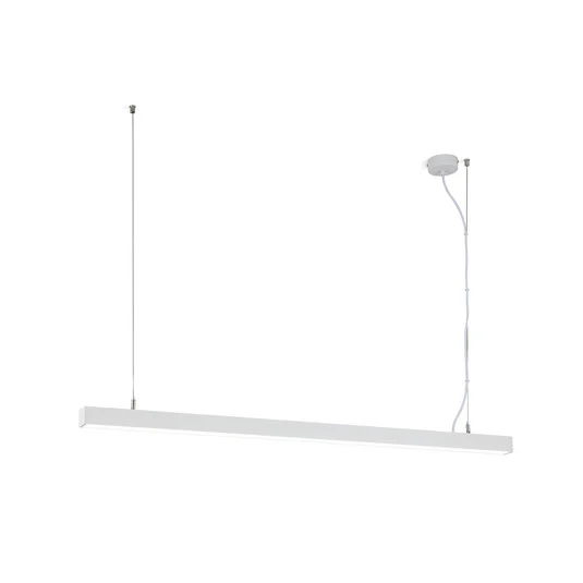 Plafón LED Bounce, blanco, longitud 113 cm, CCT, aluminio