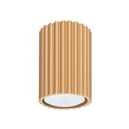 Plafón de carbono, color dorado, altura 10 cm, aluminio