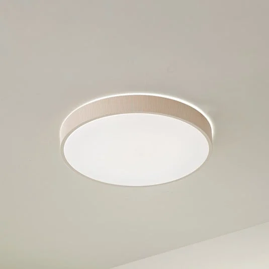 Lámpara LED de techo Lindby Zylo, beige, Ø 49 cm, CCT, atenuable
