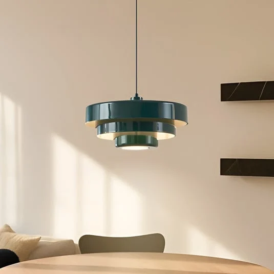 Lámpara colgante Lindby Tivra, verde, Ø 35 cm, metal, E27