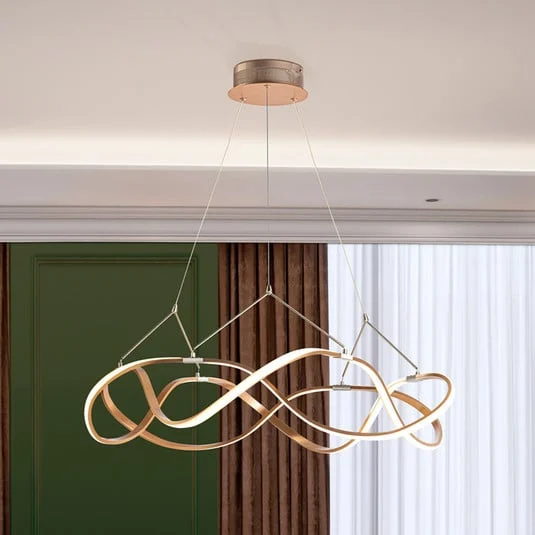 Lámpara colgante LED Molly, oro rosa, atenuable, Ø 80 cm