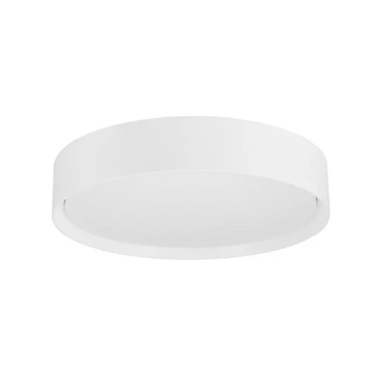 SLV Lámpara LED de techo Decona, Ø 30 cm, blanco, metal, CCT