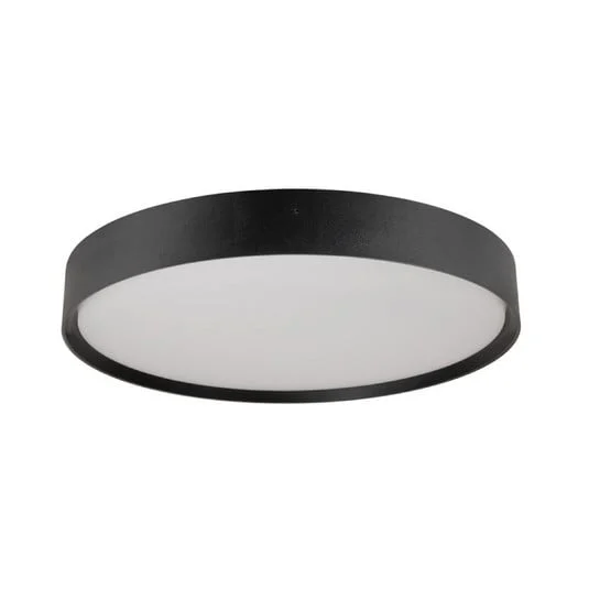 SLV Lámpara LED de techo Decona, Ø 42 cm, negro, metal, CCT