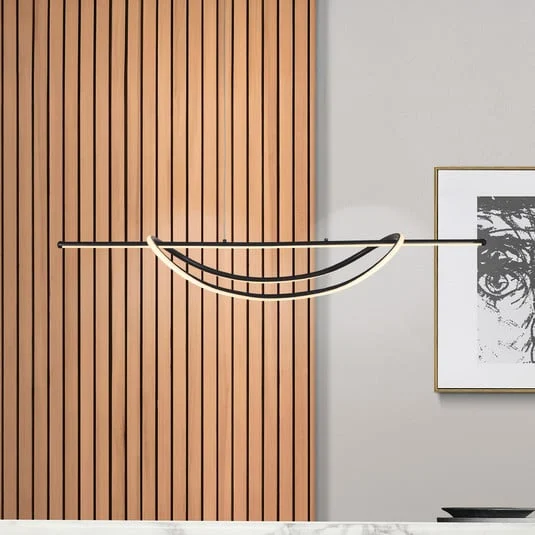 Lámpara colgante LED Ambar, metal, negro, 4000 K