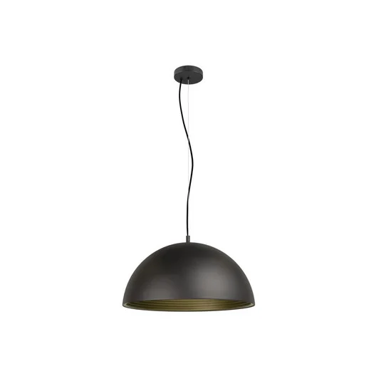 SLV Lámpara colgante Forchini M, 50 cm, negro/dorado, metal