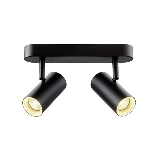 SLV Downlight LED Noblo, negro, 3.000 K, longitud 24 cm