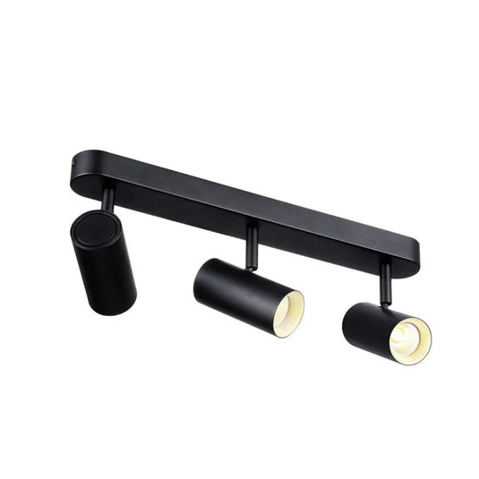 SLV Downlight LED Noblo, 3.000 K, negro, longitud 40 cm