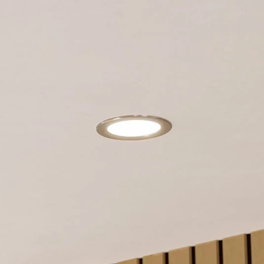 EGLO connect lámpara empotrable LED inteligente Fueva 6-Z, gris, Ø 12 cm