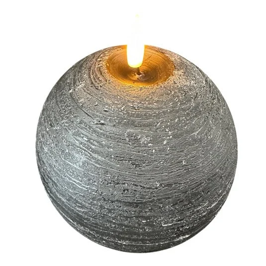 STERNTALER Vela de cera LED, negra Altura 13 cm Bola Pila