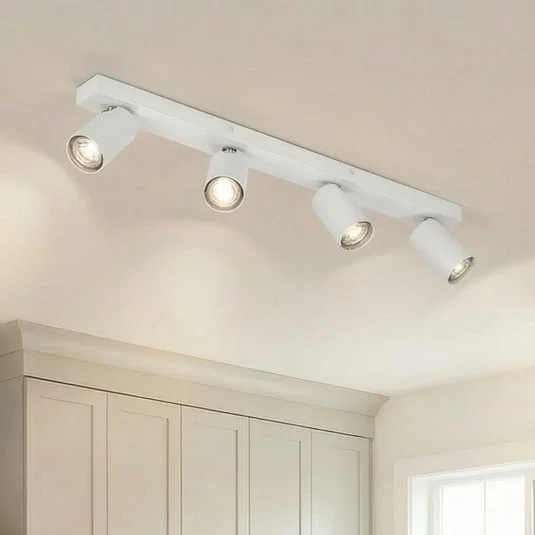 Downlight LED OCTAGON de OSRAM, blanco, 4 luces, GU10-LED 927 atenuable