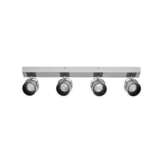 Plafón LED Jupiter de OSRAM, 4 luces, plateada, metal