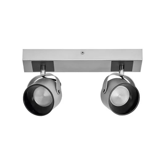 Plafón LED Jupiter de OSRAM, 2 luces, plateada, metal