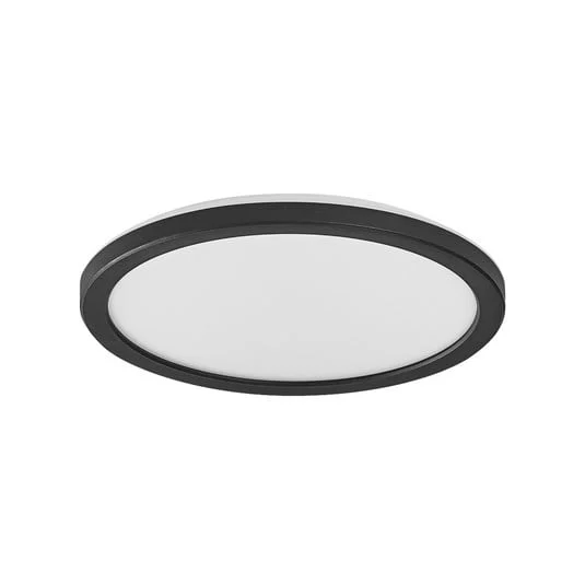 Lámpara LED de techo ORBIS ULTRA SLIM de OSRAM, negra, Ø 24 cm atenuable