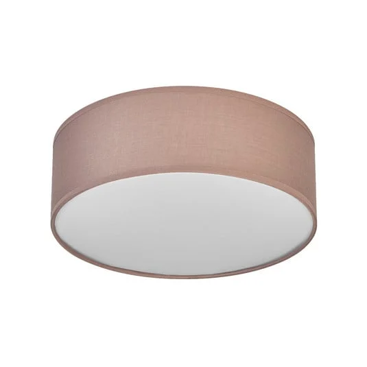 Plafón OSRAM ORBIS PARIS, marrón, Ø 30 cm, textil, E27