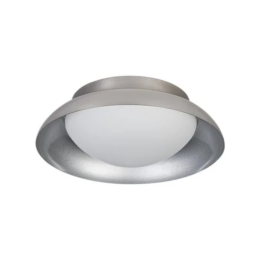 Plafón OSRAM ORBIS Milan, níquel, Ø 31 cm, metal/vidrio