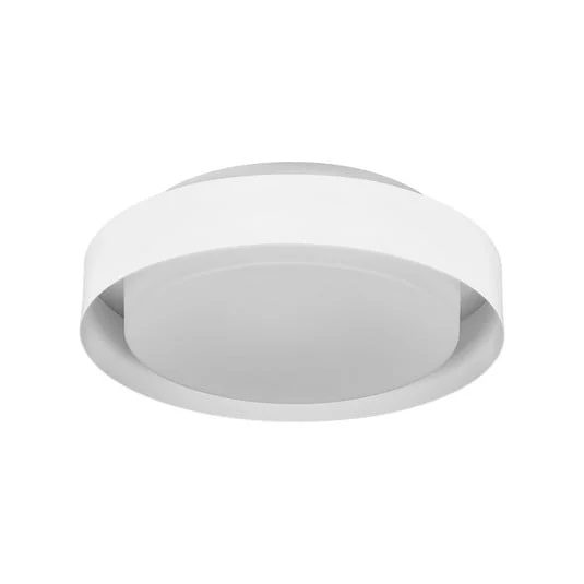 Plafón OSRAM ORBIS MADRID, blanca, Ø 29 cm, metal/vidrio