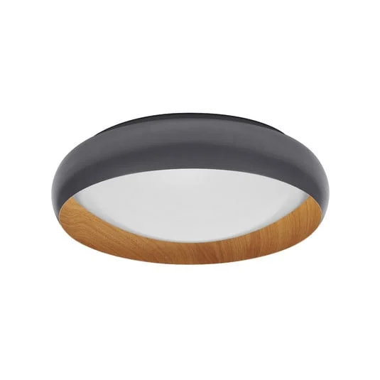 Lámpara LED de techo OSRAM ORBIS LIVIA, Ø 43 cm, gris, metal atenuable