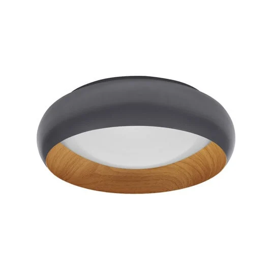 Lámpara LED de techo OSRAM ORBIS LIVIA, Ø 30 cm, gris, metal atenuable