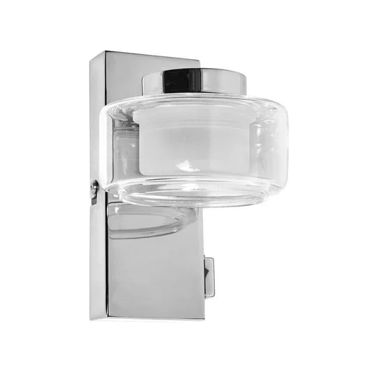 Aplique de pared LED ORBIS FLAME de OSRAM, cromada, metal, IP44, CCT