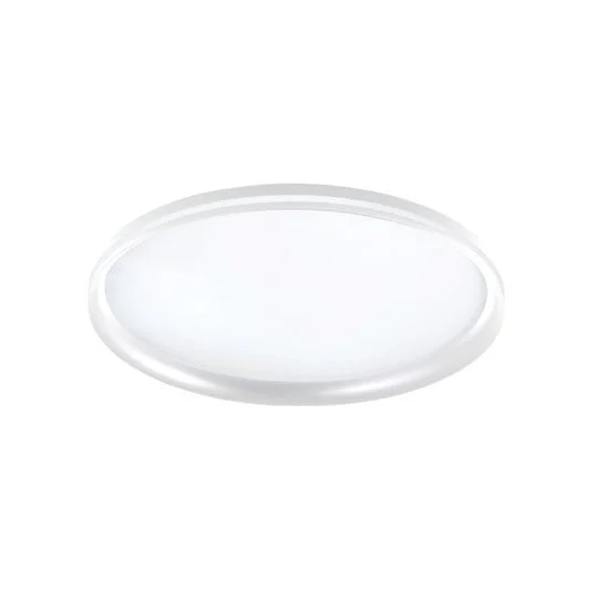 Lámpara LED de techo Isy, blanca, Ø 55 cm, metal, CCT, atenuable